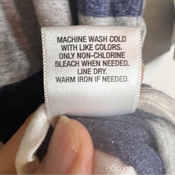 Sunday Womens Striped 3/4 Sleeve Nautical Super Soft Shirt Size Small‎ Preppy - Picture 5 of 7